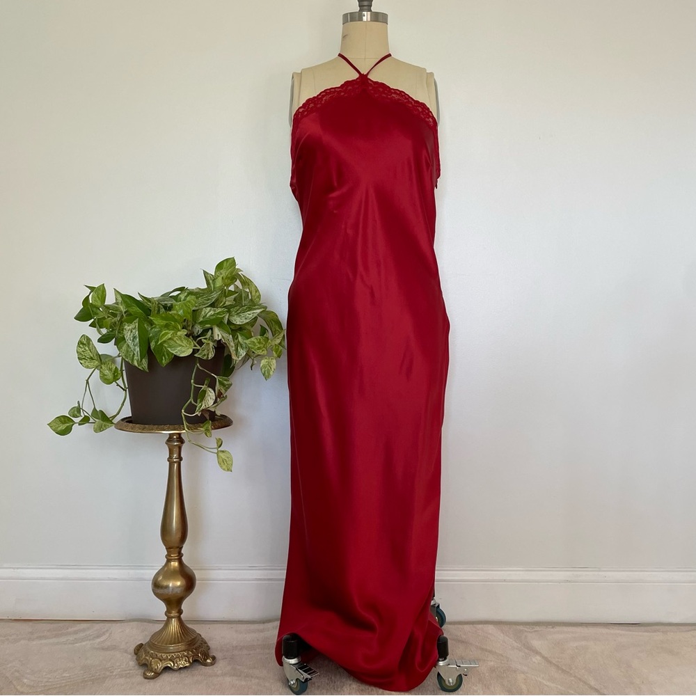 Reformation Aara Silk Dress in Sundried Tomato - Picture 4 of 11